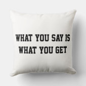 言う事は枕を手に入れ買た事だ クッション (裏面)