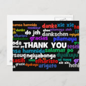 言う多数の方法は多くの言語の感謝していしています ポストカード (正面/裏面)