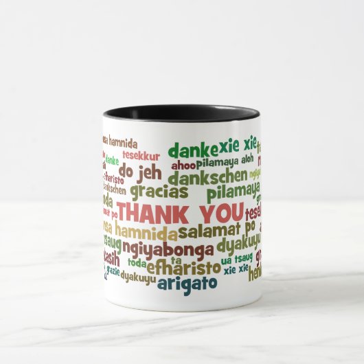 言う多数の方法は多くの言語の感謝していしています マグカップ (中央)