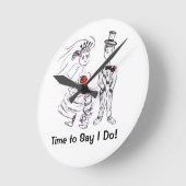 言う時間だ！ ラウンド壁時計 (傾斜)