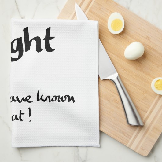 言った離れのはおもしろい道筋の言い方 キッチンタオル (四つ折り)