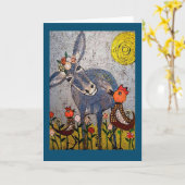 "言って下さい私によい何かを"。 カード (黄色い花)