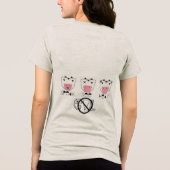 言わざる見ざる聞かざる悪 トライブレンドTシャツ (裏面)