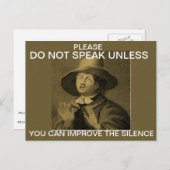 言わないで… ポストカード (正面/裏面)