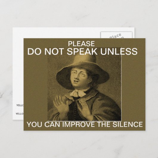 言わないで… ポストカード (正面/裏面)