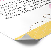 言わないベビーのまわりに赤ちゃんシャワーゲームポスター ポスター (角)