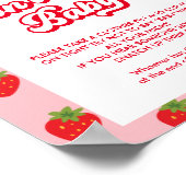 言わないベビーイチゴ赤ちゃんシャワーゲーム ポスター (角)