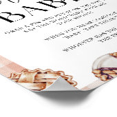 言わないベビー小さなかわいこちゃんパイ赤ちゃんシャワーゲーム ポスター (角)