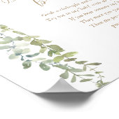 言わないベビー金ゴールドバルーンニュートラル赤ちゃんシャワー ポスター (角)