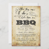 言われたらバーベキューしよう！-ヴィンテージ 招待状 (正面)