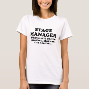 言われる何がヘッドホーンで舞台主任 Tシャツ