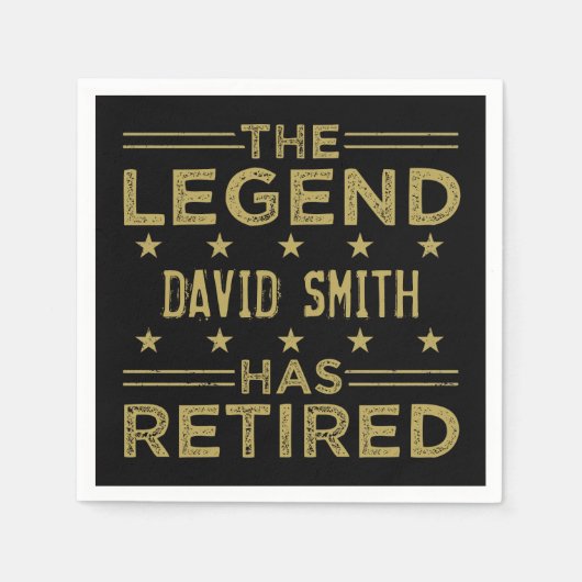 言カスタマイズ退職した語 スタンダードカクテルナプキン (正面)