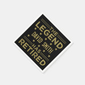 言カスタマイズ退職した語 スタンダードカクテルナプキン (角)