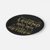 言カスタマイズ退職した語 ペーパープレート (アングル)