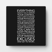 言ストップい訳 – 成功やる気を起こさせる フォトプラーク (正面)