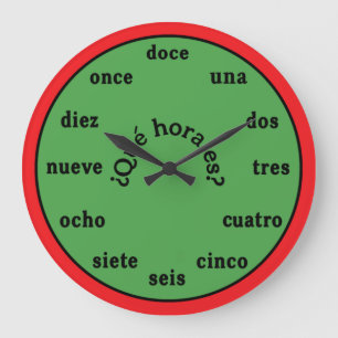 言スペインの語壁時計 ラージ壁時計