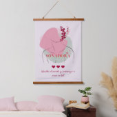 言スペインの語 |感動的引用文ぶら下がったズ 吊り下げ型タペストリー (寝室)