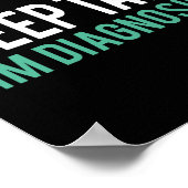 言保いながら、心理学のユーモアを診断する ポスター (角)