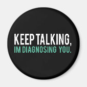 言保いながら、心理学のユーモアを診断する マグネット (正面)