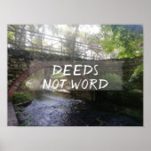 言動は言葉感動的諺ポスター ポスター (正面)