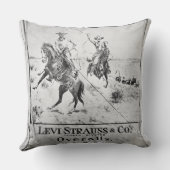 言及して下さいのためにリーバイズStrauss及びCo、c.1900 (litho) クッション (裏面)
