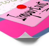 言感動的葉 – 娘のために ポスター (角)