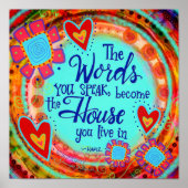 言葉あなた話の引用文 ポスター (正面)