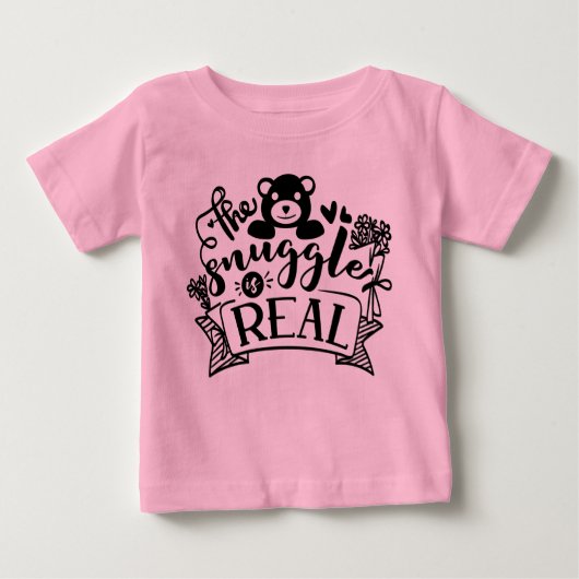 言葉おもしろい実在芸術を嗅ぎ回る ベビーTシャツ (正面)