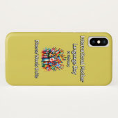 言葉が一致する。母語の日。 Case-Mate iPhoneケース (裏面(横))