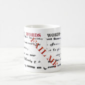 言葉が出ない コーヒーマグカップ (中央)