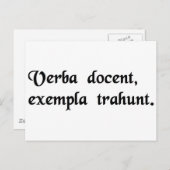 言葉が指示し、例が導く。 ポストカード (正面/裏面)