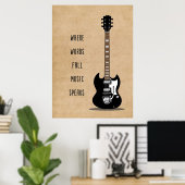 言葉が秋音楽話 ポスター (ホームオフィス)