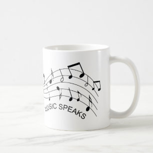 言葉が落ちる場所、音楽話 コーヒーマグカップ