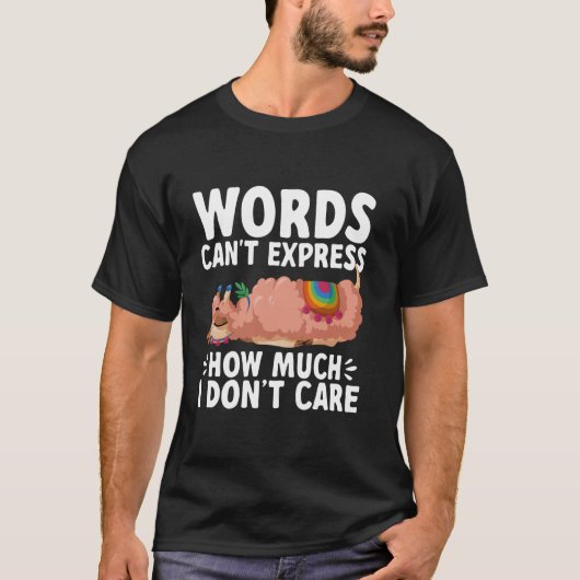 言葉が表現いくらサルカスティと言えな気にい Tシャツ (正面)