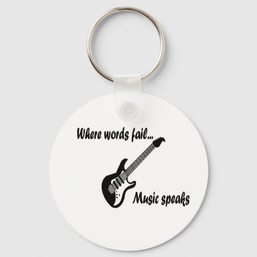 言葉が通じない所、音楽話 キーホルダー (正面)