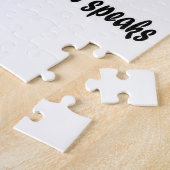 言葉が通じない所、音楽話 ジグソーパズル (側面)