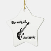 言葉が通じない所、音楽話 セラミックオーナメント (左)