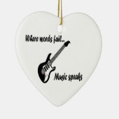 言葉が通じない所、音楽話 セラミックオーナメント (右)