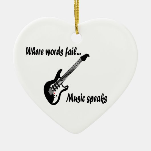 言葉が通じない所、音楽話 セラミックオーナメント (正面)