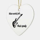 言葉が通じない所、音楽話 セラミックオーナメント (左)