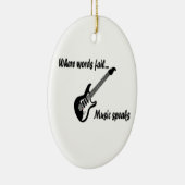 言葉が通じない所、音楽話 セラミックオーナメント (右)