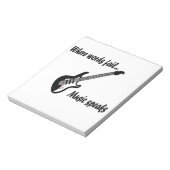 言葉が通じない所、音楽話 ノートパッド (回転)