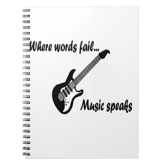 言葉が通じない所、音楽話 ノートブック (正面)