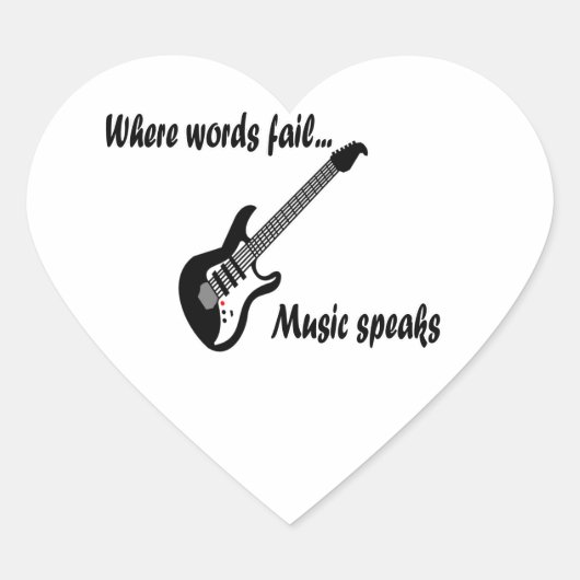 言葉が通じない所、音楽話 ハートシール (正面)