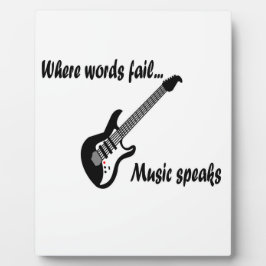 言葉が通じない所、音楽話 フォトプラーク