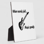 言葉が通じない所、音楽話 フォトプラーク (側面)