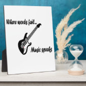 言葉が通じない所、音楽話 フォトプラーク (側面)