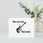 言葉が通じない所、音楽話 ポストカード (スタンド正面)