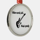 言葉が通じない所、音楽話 メタルオーナメント (右)