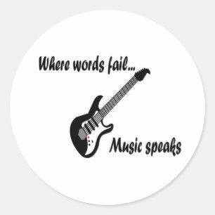 言葉が通じない所、音楽話 ラウンドシール